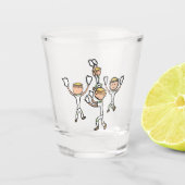 Morris Dancing Schnapsglas (Vorderseite)