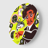 Morris Day and The Time Numbered Clock Große Wanduhr (Winkel)