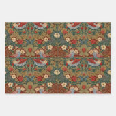 Morris - Erdbeer-Dieb #2 Blumenmuster Geschenkpapier Set (Vorderseite 2)