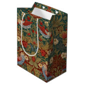 Morris - Erdbeer-Dieb  #2 Blumenmuster  Mittlere Geschenktüte (Rückseite Schrägansicht)