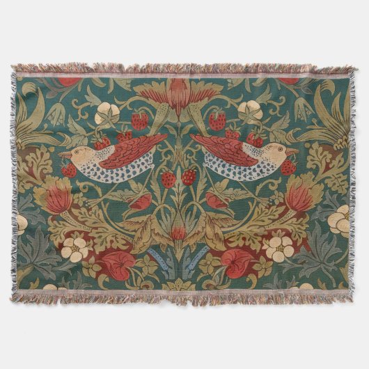 Morris - Erdbeerdieb #2 Blumenmuster Decke (Vorderseite)