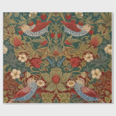 Morris - Erdbeerdieb #2 Blumenmuster Geschenkpapier (Flach)