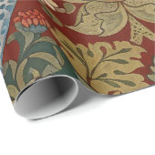 Morris - Erdbeerdieb #2 Blumenmuster Geschenkpapier (Rolleneckpunkt)