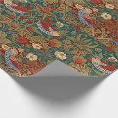 Morris - Erdbeerdieb #2 Blumenmuster Geschenkpapier (Ecke)