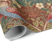 Morris - Erdbeerdieb #2 Blumenmuster Geschenkpapier (Rolleneckpunkt)
