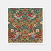 Morris - Erdbeerdieb #2 Blumenmuster Serviette (Vorderseite)