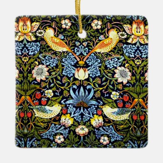 Morris - Erdbeerdieb, berühmtes Muster, Keramikornament (Vorderseite)