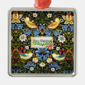 Morris - Erdbeerdieb, Frohe Weihnachten, Ornament Aus Metall (Vorne)