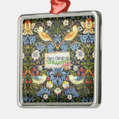 Morris - Erdbeerdieb, Frohe Weihnachten, Ornament Aus Metall (Links)