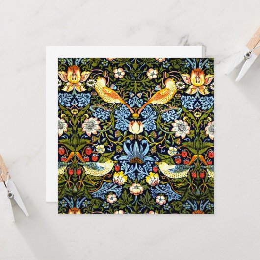 Morris - Erdbeerdieb Karte (Vorderseite/Rückseite Beispiel)