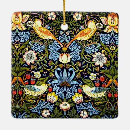 Morris - Erdbeerdieb Keramikornament (Rückseite)