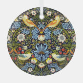 Morris - Erdbeerdieb Ornament Aus Glas (Vorderseite)