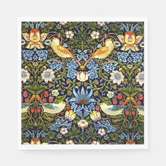 Morris - Erdbeerdieb Serviette (Vorderseite)