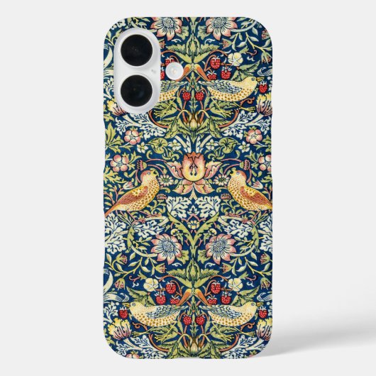 Morris - Erdbeeren-Dieb-Muster für Vögel und Blume Case-Mate iPhone Hülle (Rückseite)