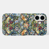 Morris - Erdbeeren-Dieb-Muster für Vögel und Blume Case-Mate iPhone Hülle (Rückseite (Horizontal))