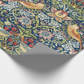 Morris - Erdbeeren-Dieb-Muster für Vögel und Blume Geschenkpapier (Ecke)
