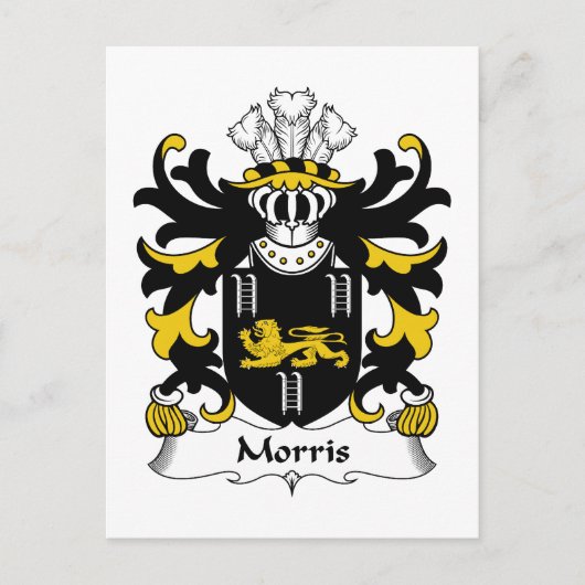 Morris Familienwappen Postkarte (Vorderseite)