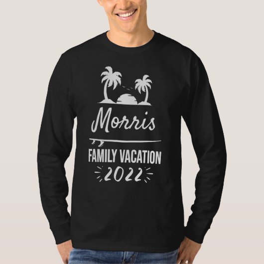 Morris Family Vacation Tropical Group Trip Beach T-Shirt (Vorderseite)