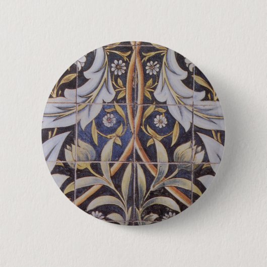 Morris-Fliesen de Morgan Button (Vorderseite)