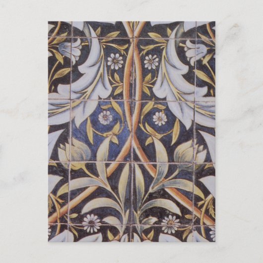 Morris-Fliesen von De Morgan Postkarte (Vorderseite)