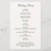 Morris Floral Garden Hochzeitsprogramm (Rückseite)