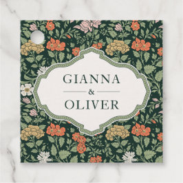 Morris Floral Garden Wedding Geschenkanhänger