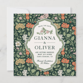 Morris Floral Garden Wedding Save the Date Card Einladung