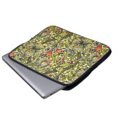 Morris Floral Lily Design Laptopschutzhülle (Vorne Knopf)