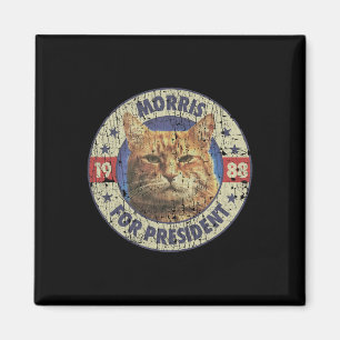 Morris für den Präsidenten Vintag 1988 Cat Lover Magnet