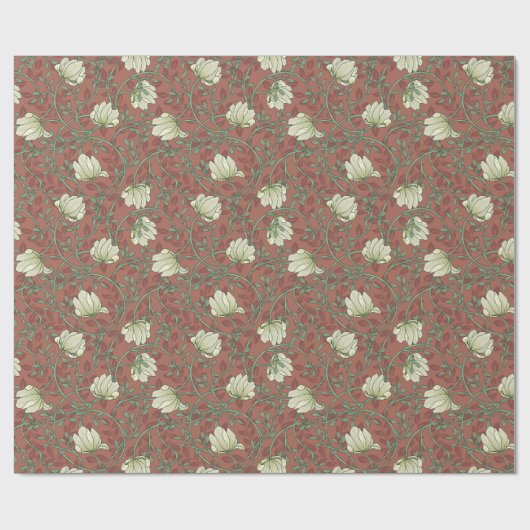 Morris Garden Floral Pattern Geschenkpapier (Flach)