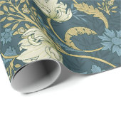 Morris Garden Floral Pattern Geschenkpapier (Rolleneckpunkt)