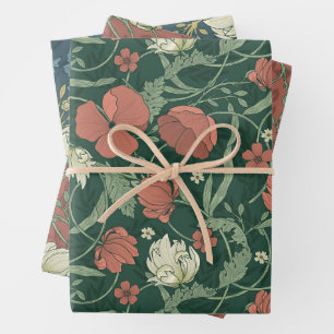 Morris Garden Floral Pattern Geschenkpapier Set