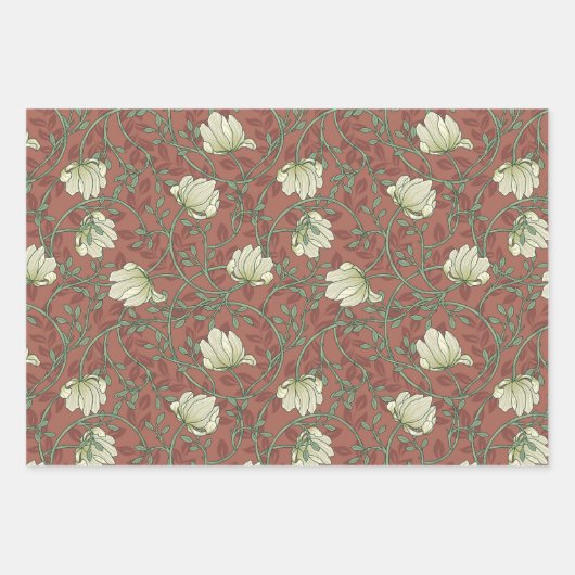 Morris Garden Floral Pattern Geschenkpapier Set (Vorderseite)