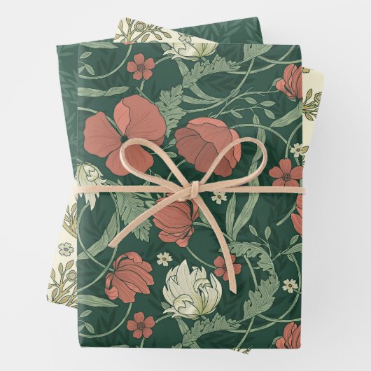 Morris Garden Floral Pattern Geschenkpapier Set (Beispiel)