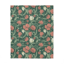 Morris Garden Green & Red Floral Badetuch Set