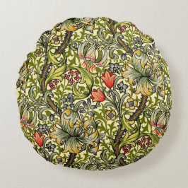 Morris Golden Lily Muster Cushis Rundes Kissen