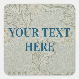 Morris Hintergrund Custom Quadratischer Aufkleber