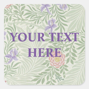 Morris-Hintergrund Quadratischer Aufkleber