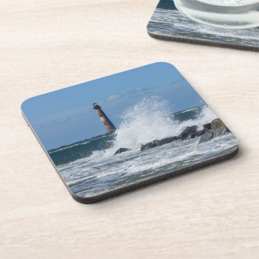 Morris-Insel-Leuchtturm-Spritzen Untersetzer (Linke Seite)