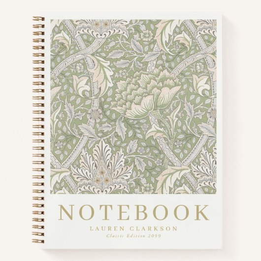 Morris Inspired Botanical Notebook Notizblock (Vorderseite)