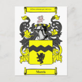 Morris (Irisch)-Wappen Postkarte (Vorderseite)