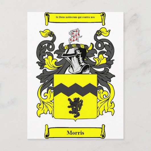 Morris (Irisch)-Wappen Postkarte (Vorderseite)