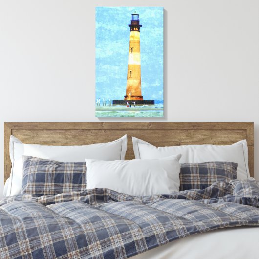 Morris Island Lighthouse Oil on Leinwand (Insitu (Schlafzimmer))
