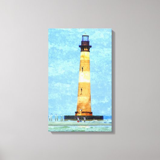 Morris Island Lighthouse Oil on Leinwand (Vorderseite)