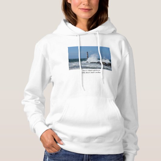 Morris Island Lighthouse Splash Hoodie (Vorderseite)