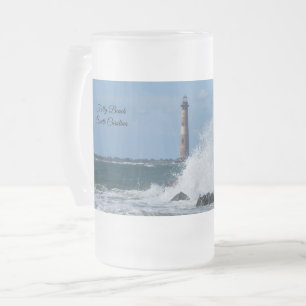 Morris Island Lighthouse Splash Mattierte Tasse