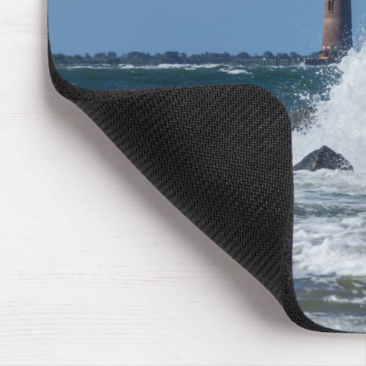 Morris Island Lighthouse Splash Mousepad (Ecke)