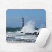 Morris Island Lighthouse Splash Mousepad (Mit Mouse)