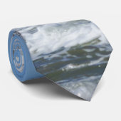 Morris Island Lighthouse Splash Neck Tie Krawatte (Gerollt)