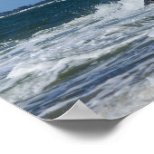 Morris Island Lighthouse Splash Poster (Ecke)